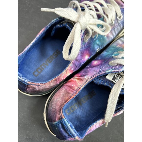 Converse All Star Satin Galaxy Print Sneakers Womens 8 Mens 6 - Picture 7 of 10
